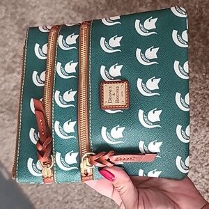 Dooney & Bourke Collegiate Michigan State Small Zip Crossbody - MICHIGAN STATE